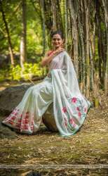 Georgette Embroidary Work Saree