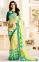 Georgette Printed Saree thumb 1