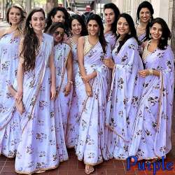 GEORRGTE Saree WITH HEAVY LACE_