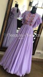 GOOD QUALITY EMBROIDERED GEORGETTE   OUTFIT