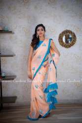 HEAVY GEORGETTE MULTI EMBROIDERY WORK SAREE