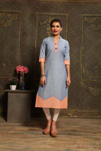 Heavy Khadi cotton Kurti with fully hand work