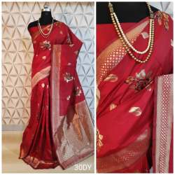  Heavy Rich Pallu With Meenakari Butta  Saree