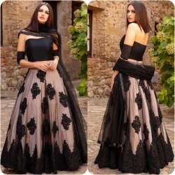 Heavy Soft Net with Trendy Colors lahenga choli 