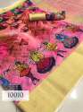High Demanded  Linen Saree With Digital Print thumb 1