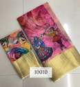 High Demanded  Linen Saree With Digital Print thumb 2