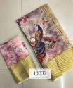 High Demanded  Linen Saree With Digital Print thumb 7