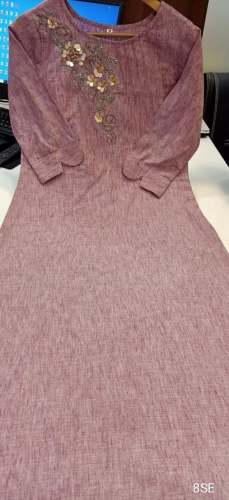 Khadi cotton with fancy Handwork