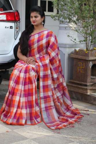 Linen Saree