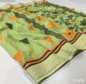 NEW DESIGNER DHWANI JUTE LINEN SAREE thumb 13