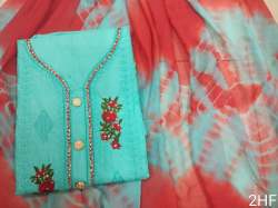 New Embroidary work dress material