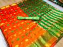 Pure Cotton Silk Saree With Contrast Pallu  thumb 5
