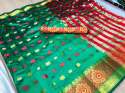 Pure Cotton Silk Saree With Contrast Pallu  thumb 8