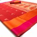 Pure Linen Silk Saree thumb 5