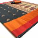 Pure Linen Silk Saree thumb 6