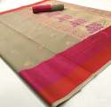 Pure Linen Silk Saree thumb 9