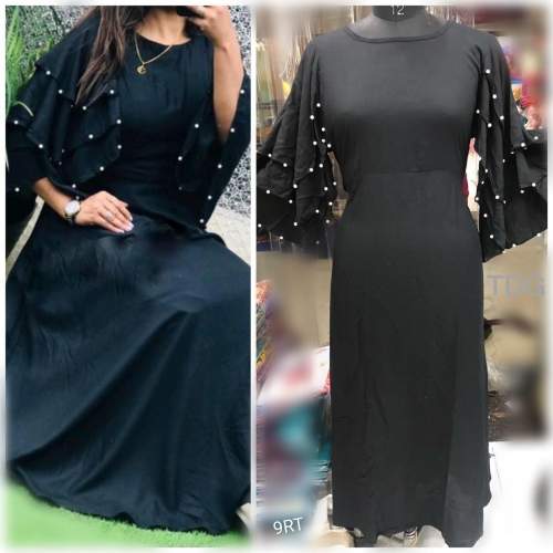 Pure Rayon cotton gown With stylish cut