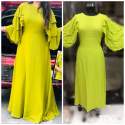 Pure Rayon cotton gown With stylish cut thumb 2