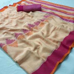 Rajyog Presented Linen silk Saree