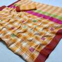 Rajyog Presented Linen silk Saree thumb 6