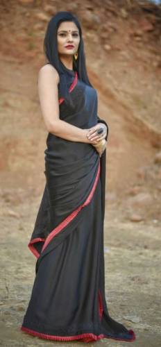Rangoli Silk With Brasso & Frill Border Lace