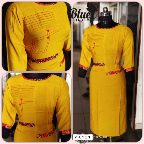 Rayon slub kurti