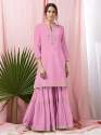 Sharara Plazzo And Top With Gota Pati Lace thumb 5