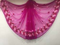 Silk Net Ribben Work Saree