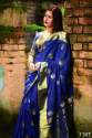 Soft Banarasi silk weaving saree thumb 4
