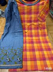 SOUTH PRINT COTTON KURTI PLAZZO SET