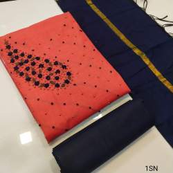 Stunning Dress Material with Khatali work