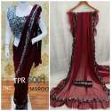 Superhit  Ruffel Saree WITH Sequence Work Blouse thumb 7