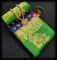 Tussar silk Saree with Peacock designs  thumb 6