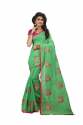 Cotton Embroidery Work Saree thumb 1