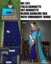 GEORGETTE SAREE WITH EMBROIDERY LACE BORDER thumb 1