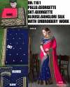 GEORGETTE SAREE WITH EMBROIDERY LACE BORDER thumb 7