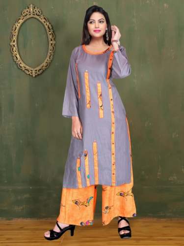 Partywear Plazzo with Kurti