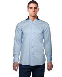 Dull Blue Mens Formal Shirt