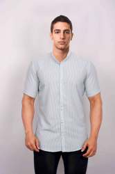 Green and White Striped Shirt