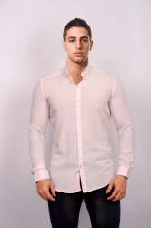 Pastel Pink Checkered Formal Shirt