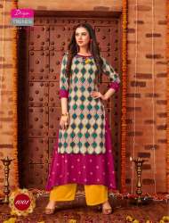 DIYA TRENDS KAJAL STYLE 1001 RAYON KURTY