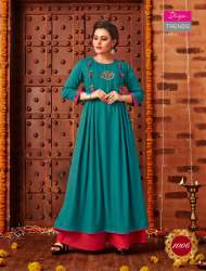 DIYA TRENDS KAJAL STYLE 1006 FANCY RAYON KURTI