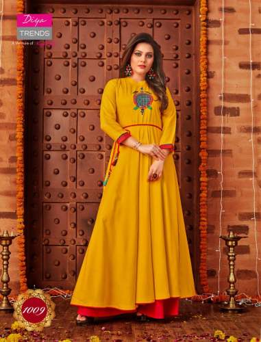 DIYA TRENDS KAJAL STYLE 1009 FANCY RAYON KURTY