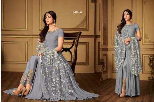 fancy party wear anarkali style suit
