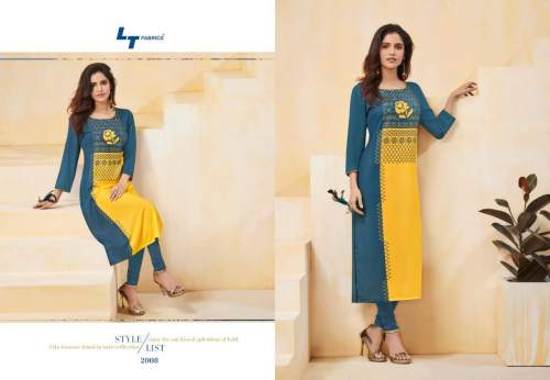 LT NITYA AURA VOL 2 FANCY DESIGNER RAYON KURTI