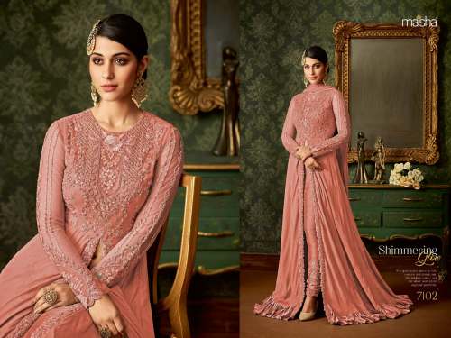 MAISHA 7102 FANCY DESIGNER SUIT by Omkar Fashion