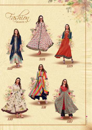 Printed Fancy Rayon Kurti