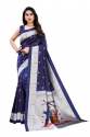 Beautiful Printed Art Silk Saree with Blouse Piece thumb 1