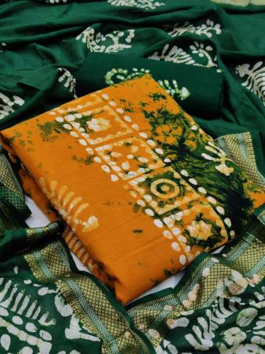 Fancy Batik Unstitched Dress Material by r d fashion