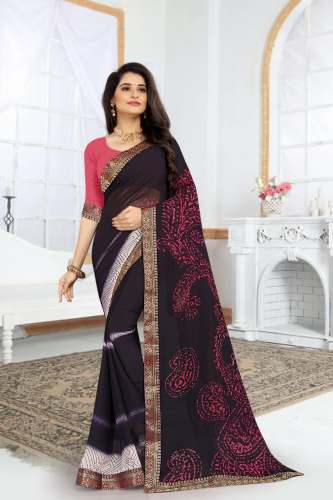 Georgette Printed Saree